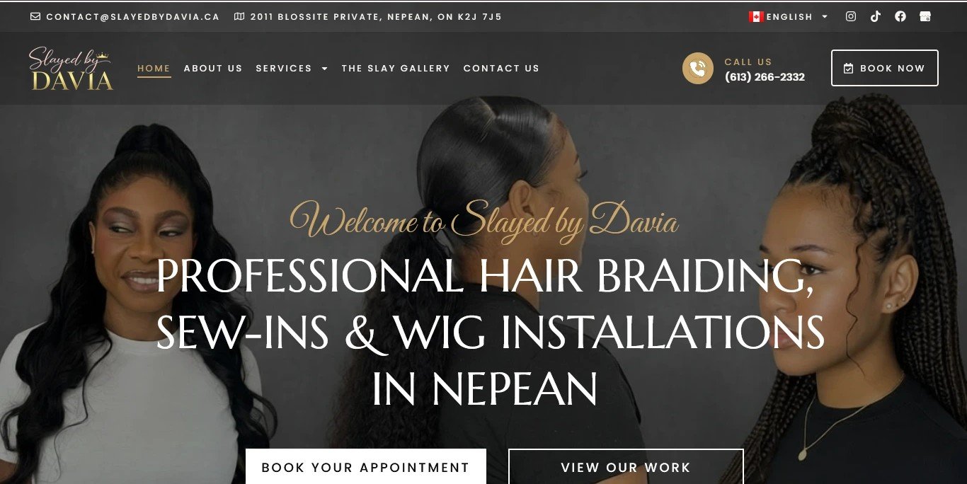 Realisation site Web Slayed by Davia