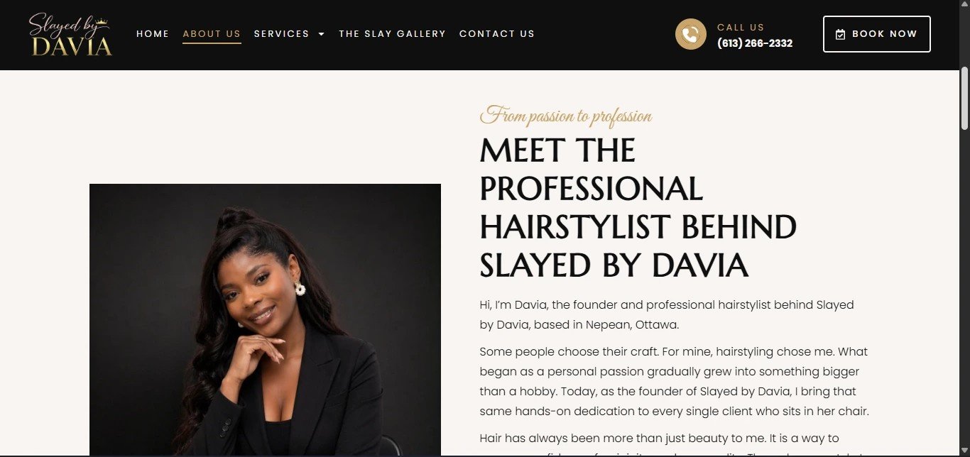 Realisation site Web Slayed by Davia 3
