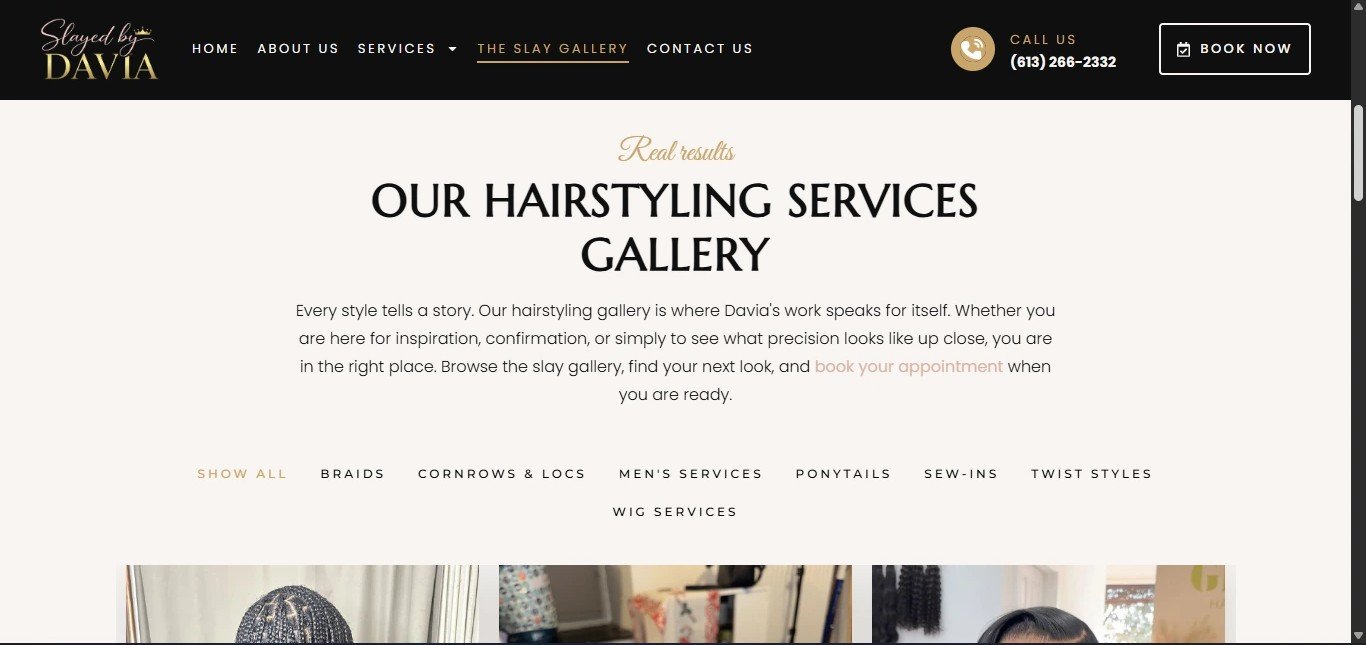 Realisation site Web Slayed by Davia 4
